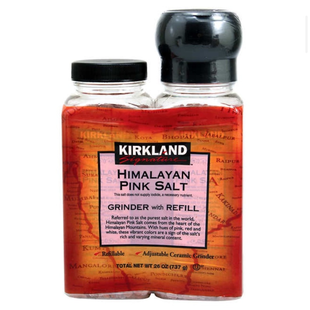 Sealed NWOT Himalayan Pink Sea Salt, grinder with refill